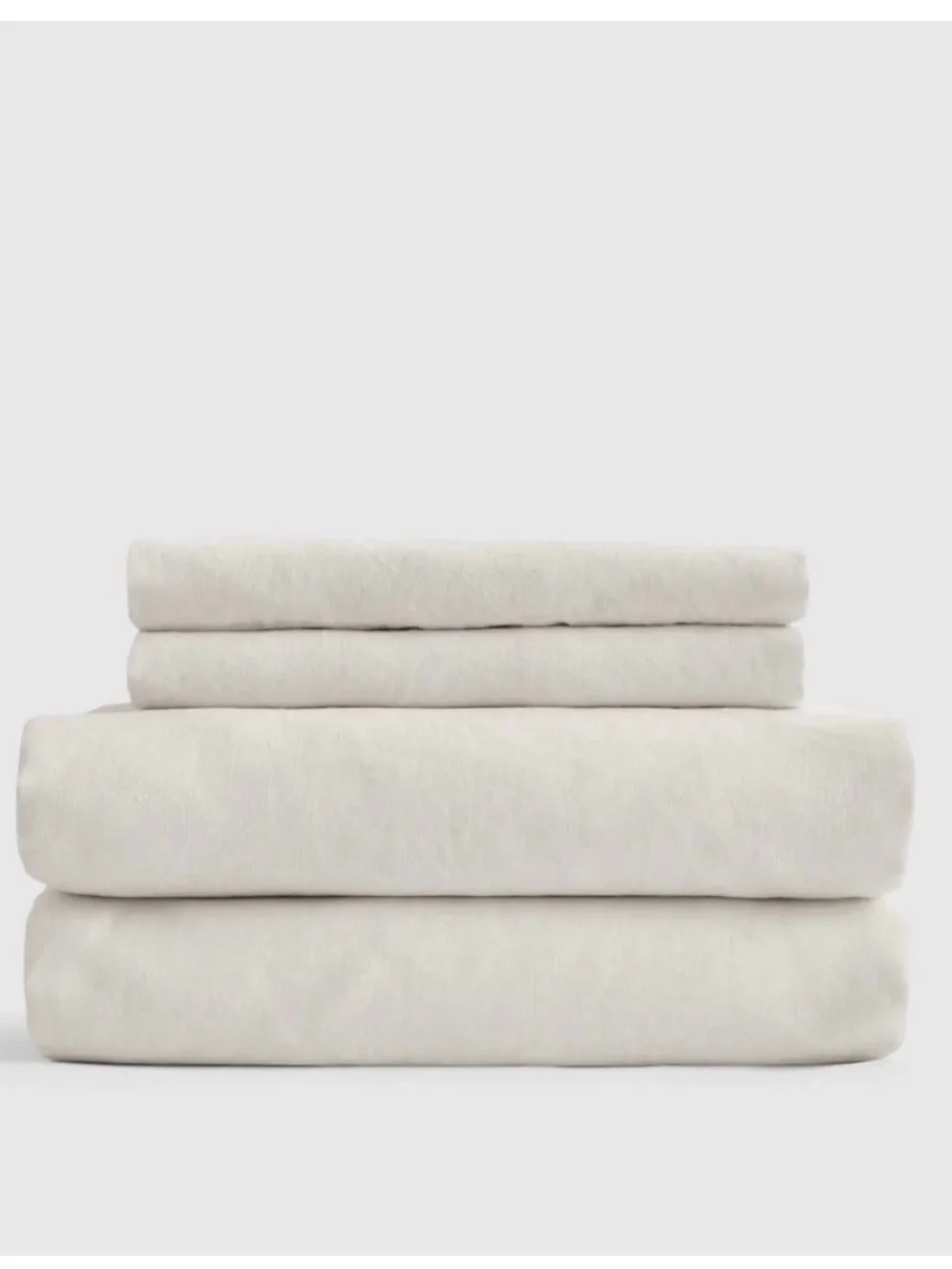 Quince European 100% Linen Sheet Set in Sand King Size